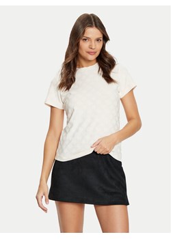 Guess T-Shirt V5RI02 KCLG2 Écru Regular Fit ze sklepu MODIVO w kategorii Bluzki damskie - zdjęcie 182655216