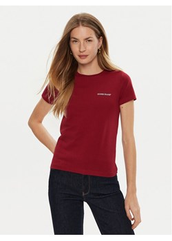 Guess Jeans T-Shirt W4YI02 J1314 Czerwony Slim Fit ze sklepu MODIVO w kategorii Bluzki damskie - zdjęcie 182655508