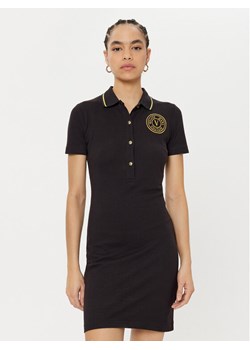 Versace Jeans Couture Sukienka codzienna 78HAOT01 Czarny Regular Fit ze sklepu MODIVO w kategorii Sukienki - zdjęcie 182655569
