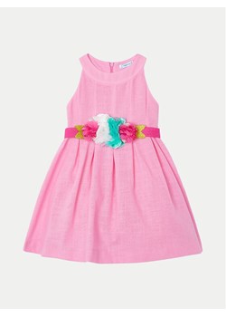Mayoral Sukienka elegancka 3959 Różowy Regular Fit ze sklepu MODIVO w kategorii Sukienki dziewczęce - zdjęcie 182655598