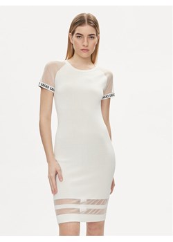Liu Jo Sukienka codzienna TA4223 MS36L Biały Slim Fit ze sklepu MODIVO w kategorii Sukienki - zdjęcie 182655679