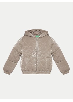 United Colors Of Benetton Kurtka zimowa 27WYCN05A Beżowy Regular Fit ze sklepu MODIVO w kategorii Kurtki dziewczęce - zdjęcie 182655725