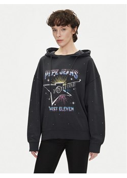 Pepe Jeans Bluza Lilian PL581469 Czarny Loose Fit ze sklepu MODIVO w kategorii Bluzy damskie - zdjęcie 182655918