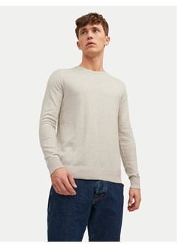 Jack&Jones Sweter Emil 12208364 Beżowy Regular Fit ze sklepu MODIVO w kategorii Swetry męskie - zdjęcie 182655936