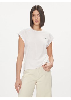 Pepe Jeans Top Bloom PL504821 Biały Regular Fit ze sklepu MODIVO w kategorii Bluzki damskie - zdjęcie 182656057