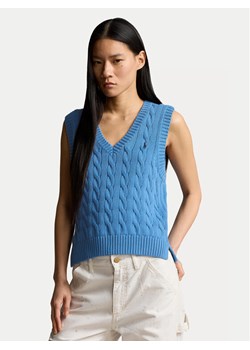 Polo Ralph Lauren Sweter 211906205003 Niebieski Regular Fit ze sklepu MODIVO w kategorii Swetry damskie - zdjęcie 182656166