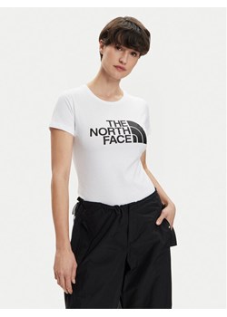 The North Face T-Shirt Easy NF0A87N6 Biały Regular Fit ze sklepu MODIVO w kategorii Bluzki damskie - zdjęcie 182656168