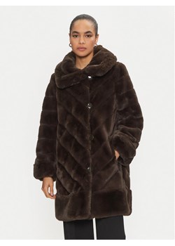 Joseph Ribkoff Futro 243904 Brązowy Loose Fit ze sklepu MODIVO w kategorii Futra damskie - zdjęcie 182656216