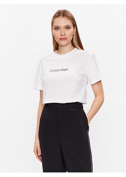 Calvin Klein T-Shirt Hero Logo K20K205448 Biały Regular Fit ze sklepu MODIVO w kategorii Bluzki damskie - zdjęcie 182656285