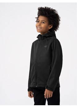 4F Kurtka softshell 4FJAW23TSOFM149 Czarny Regular Fit ze sklepu MODIVO w kategorii Kurtki chłopięce - zdjęcie 182656425