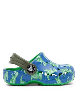 Crocs Klapki BAYA GRAPHIC CLOG T 206814-4LB Niebieski ze sklepu MODIVO w kategorii Klapki dziecięce - zdjęcie 182656466