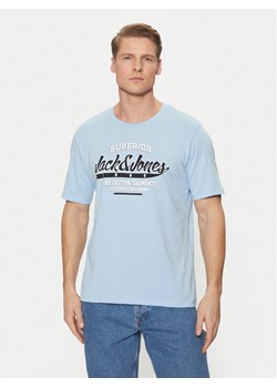 Jack&Jones T-Shirt Logo 12268267 Niebieski Standard Fit ze sklepu MODIVO w kategorii T-shirty męskie - zdjęcie 182656695