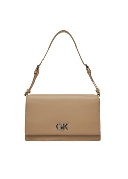 Calvin Klein Torebka Ck Elongated Shoulder Bag K60K612807 Beżowy ze sklepu MODIVO w kategorii Torebki damskie - zdjęcie 182656798