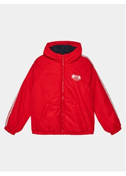 Tommy Hilfiger Kurtka przejściowa Heritage Logo Windbreaker KB0KB08880 Czerwony Regular Fit ze sklepu MODIVO w kategorii Kurtki chłopięce - zdjęcie 182657178