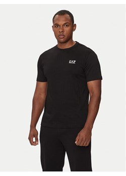 EA7 Emporio Armani T-Shirt 8NPT25 PJVPZ 1200 Czarny Regular Fit ze sklepu MODIVO w kategorii T-shirty męskie - zdjęcie 182657206
