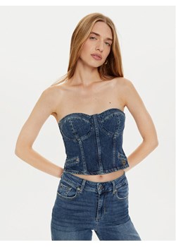 Guess Top W4PH0T D5JT1 Granatowy Slim Fit ze sklepu MODIVO w kategorii Bluzki damskie - zdjęcie 182657226