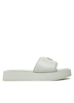 Calvin Klein Klapki Flatform Slide Relock Lth HW0HW02049 Zielony ze sklepu MODIVO w kategorii Klapki damskie - zdjęcie 182657275