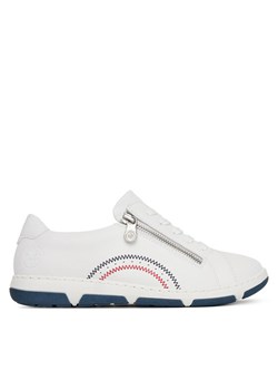 Rieker Sneakersy 42424-80 Biały ze sklepu MODIVO w kategorii Buty sportowe damskie - zdjęcie 182657335