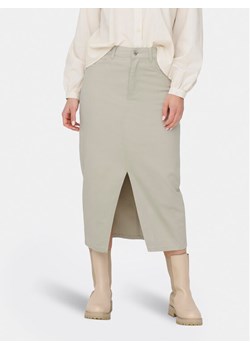 ONLY Spódnica jeansowa Lola 15318146 Beżowy Regular Fit ze sklepu MODIVO w kategorii Spódnice - zdjęcie 182657345