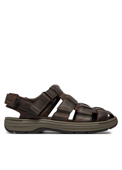 Clarks Sandały Saltway Cove 26176900 Brązowy ze sklepu MODIVO w kategorii Sandały męskie - zdjęcie 182657379