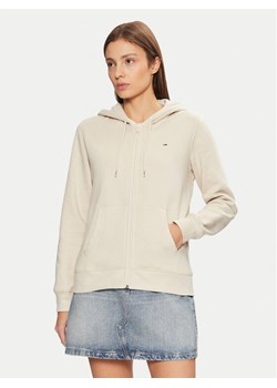 Tommy Jeans Bluza Flag DW0DW19729 Beżowy Regular Fit ze sklepu MODIVO w kategorii Bluzy damskie - zdjęcie 182657589