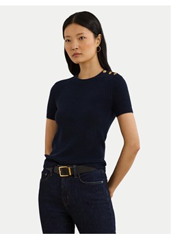 LAUREN RALPH LAUREN Sweter 200957474001 Granatowy Regular Fit ze sklepu MODIVO w kategorii Swetry damskie - zdjęcie 182657776