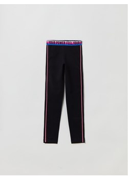 OVS Legginsy 1755717 Czarny Slim Fit ze sklepu MODIVO w kategorii Spodnie dziewczęce - zdjęcie 182657919
