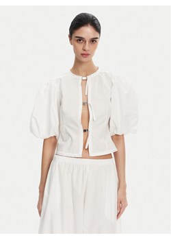 PINKO Bluzka 105185 Biały Regular Fit ze sklepu MODIVO w kategorii Bluzki damskie - zdjęcie 182658077