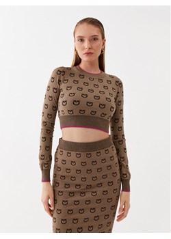 Pinko Sweter Furetto 101561 A112 Brązowy Slim Fit ze sklepu MODIVO w kategorii Swetry damskie - zdjęcie 182658106