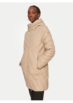 Tommy Hilfiger Kurtka puchowa Chevron WW0WW42622 Beżowy Regular Fit ze sklepu MODIVO w kategorii Kurtki damskie - zdjęcie 182658279