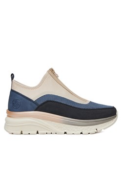 Rieker Sneakersy 48053-14 Granatowy ze sklepu MODIVO w kategorii Buty sportowe damskie - zdjęcie 182658417