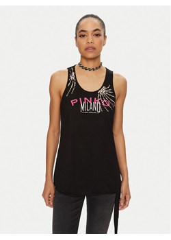 PINKO Top Lesina 103131 A1LV Czarny Regular Fit ze sklepu MODIVO w kategorii Bluzki damskie - zdjęcie 182658455