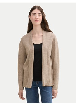 Tom Tailor Kardigan 1042994 Beżowy Regular Fit ze sklepu MODIVO w kategorii Swetry damskie - zdjęcie 182658469
