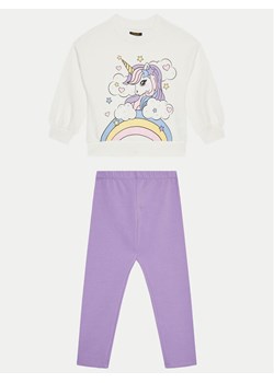 OVS Komplet bluza i legginsy 2122609 Biały Regular Fit ze sklepu MODIVO w kategorii Komplety dziewczęce - zdjęcie 182658486