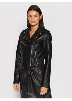 Noisy May Kurtka z imitacji skóry Rollo 27017175 Czarny Slim Fit ze sklepu MODIVO w kategorii Kurtki damskie - zdjęcie 182658527