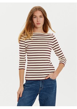 Tommy Hilfiger Bluzka New Cody WW0WW40589 Beżowy Slim Fit ze sklepu MODIVO w kategorii Bluzki damskie - zdjęcie 182658536
