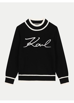 Karl Lagerfeld Kids Sweter Z30218 M Czarny Regular Fit ze sklepu MODIVO w kategorii Swetry dziewczęce - zdjęcie 182658826