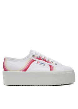 Superga Tenisówki Round Stripes 2790 S4128TW Biały ze sklepu MODIVO w kategorii Trampki damskie - zdjęcie 182658985