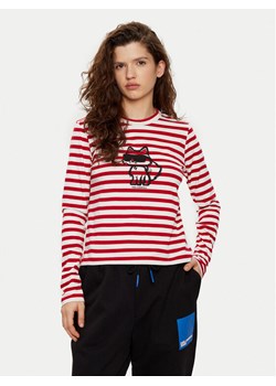 KARL LAGERFELD Bluzka A1W17137 Czerwony Regular Fit ze sklepu MODIVO w kategorii Bluzki damskie - zdjęcie 182658987