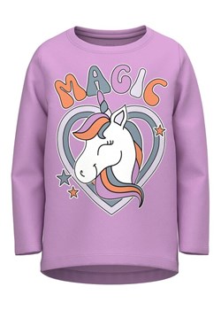 NAME IT Bluzka 13218914 Fioletowy Regular Fit ze sklepu MODIVO w kategorii Kaftaniki i bluzki - zdjęcie 182659055