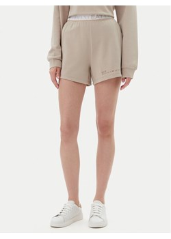 EA7 Emporio Armani Szorty sportowe 7W000280 AF12501 U6155 Beżowy Regular Fit ze sklepu MODIVO w kategorii Szorty - zdjęcie 182659087