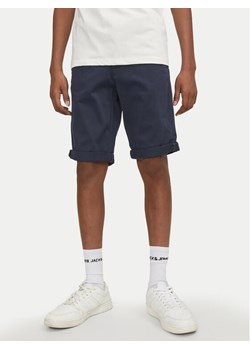 Jack&Jones Junior Szorty materiałowe Bowie 12172213 Granatowy Regular Fit ze sklepu MODIVO w kategorii Spodenki chłopięce - zdjęcie 182659105