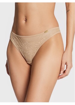 Gossard Stringi Glossies 13006 Beżowy ze sklepu MODIVO w kategorii Majtki damskie - zdjęcie 182659116