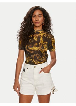 Versace Jeans Couture Bluzka 76HAFMN8 Czarny Slim Fit ze sklepu MODIVO w kategorii Bluzki damskie - zdjęcie 182659356