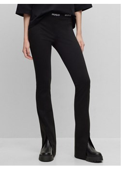 Hugo Spodnie materiałowe Haskanna 50493781 Czarny Slim Fit ze sklepu MODIVO w kategorii Spodnie damskie - zdjęcie 182659378