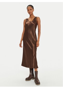Max Mara Leisure Sukienka koktajlowa Talete 2426226028 Brązowy Regular Fit ze sklepu MODIVO w kategorii Sukienki - zdjęcie 182659439