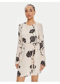 TWINSET Sukienka letnia 241TP2604 Écru Straight Fit ze sklepu MODIVO w kategorii Sukienki - zdjęcie 182659675