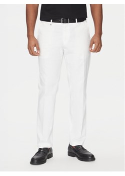 BOSS Spodnie materiałowe C-Genius 50534612 Biały Slim Fit ze sklepu MODIVO w kategorii Spodnie męskie - zdjęcie 182659769