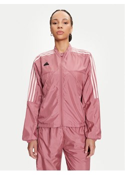 adidas Bluza Tiro Cut 3-Stripes Summer JJ4663 Różowy Loose Fit ze sklepu MODIVO w kategorii Bluzy damskie - zdjęcie 182659789