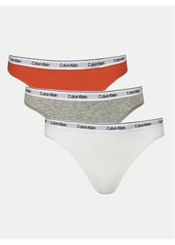 Calvin Klein Underwear Komplet 3 par stringów 000QD5209E Kolorowy ze sklepu MODIVO w kategorii Majtki damskie - zdjęcie 182659959